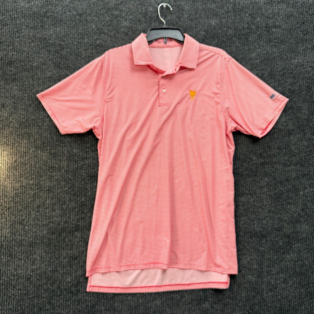 B Draddy Sport Ryder Cup Golf Polo Mens M Medium Red White Stripe USA